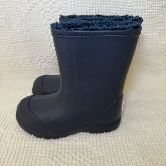Bearpaw Toddler Boys Fleece-Lined Rain Boots Navy Waterproof Winter Size 8 - Picture 4 of 9